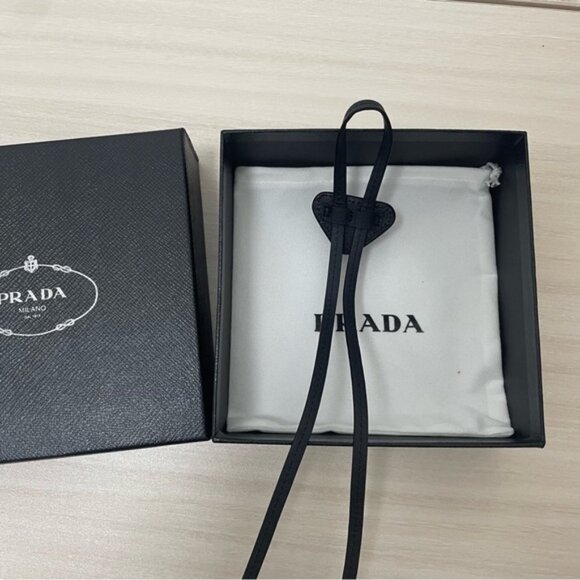 Prada Saffiano Leather Bolo Tie Unisex - Picture 5 of 6